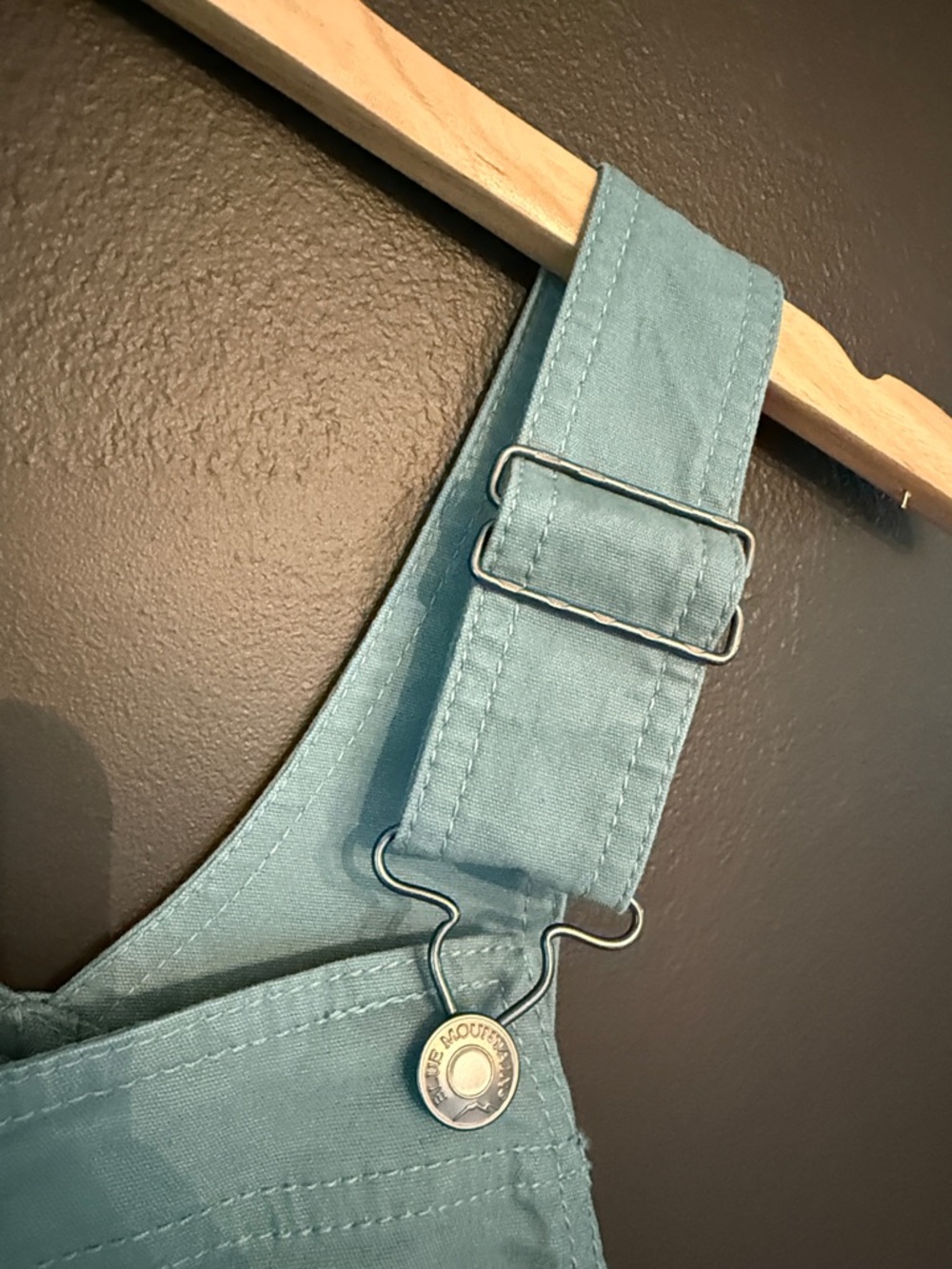 Blue Mountain Teal Green Cotton Overalls - Picture 6 of 9